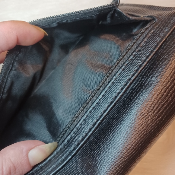 Jessica Simpson Black Silver Details Wallet / Clutch Approx 7.5 X 4 - Picture 8 of 13